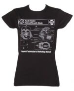 Star Wars T-SHIRTS - Haynes Darth Vader Helmet Manual - Black - Ladies