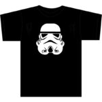 Star Wars T-SHIRTS - Stormtrooper Helmet - Black - Adult Unisex