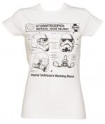 Star Wars T-SHIRTS - Haynes Stormtrooper Helmet Manual - White - Ladies